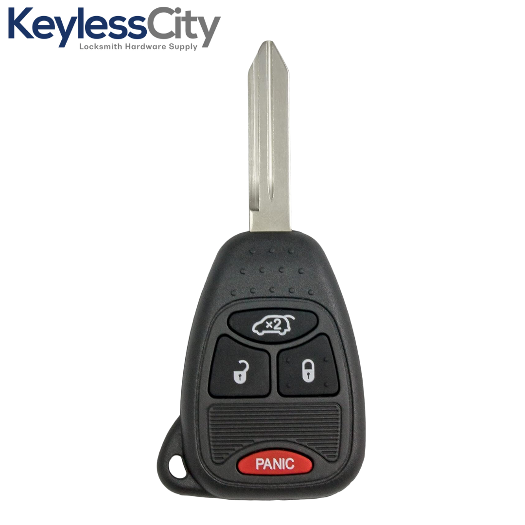 2004-2018 Chrysler Dodge Jeep / 4-Button Remote Head Key / OHT692427AA (AFTERMARKET)