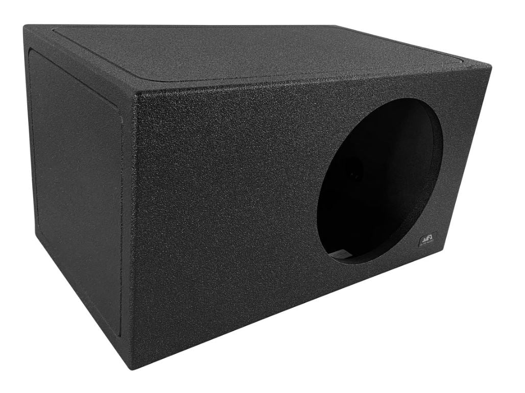 Elite Audio EBOX-BLVS15SPL Single 15” Subwoofer Enclosure - Polyurethane Bed Liner Finish, Rear Side Port for SPL Bass, 1” MDF Heavy-Duty Construction, Pro-Tuned Ports, High-Current Terminals for Premium Sound Quality