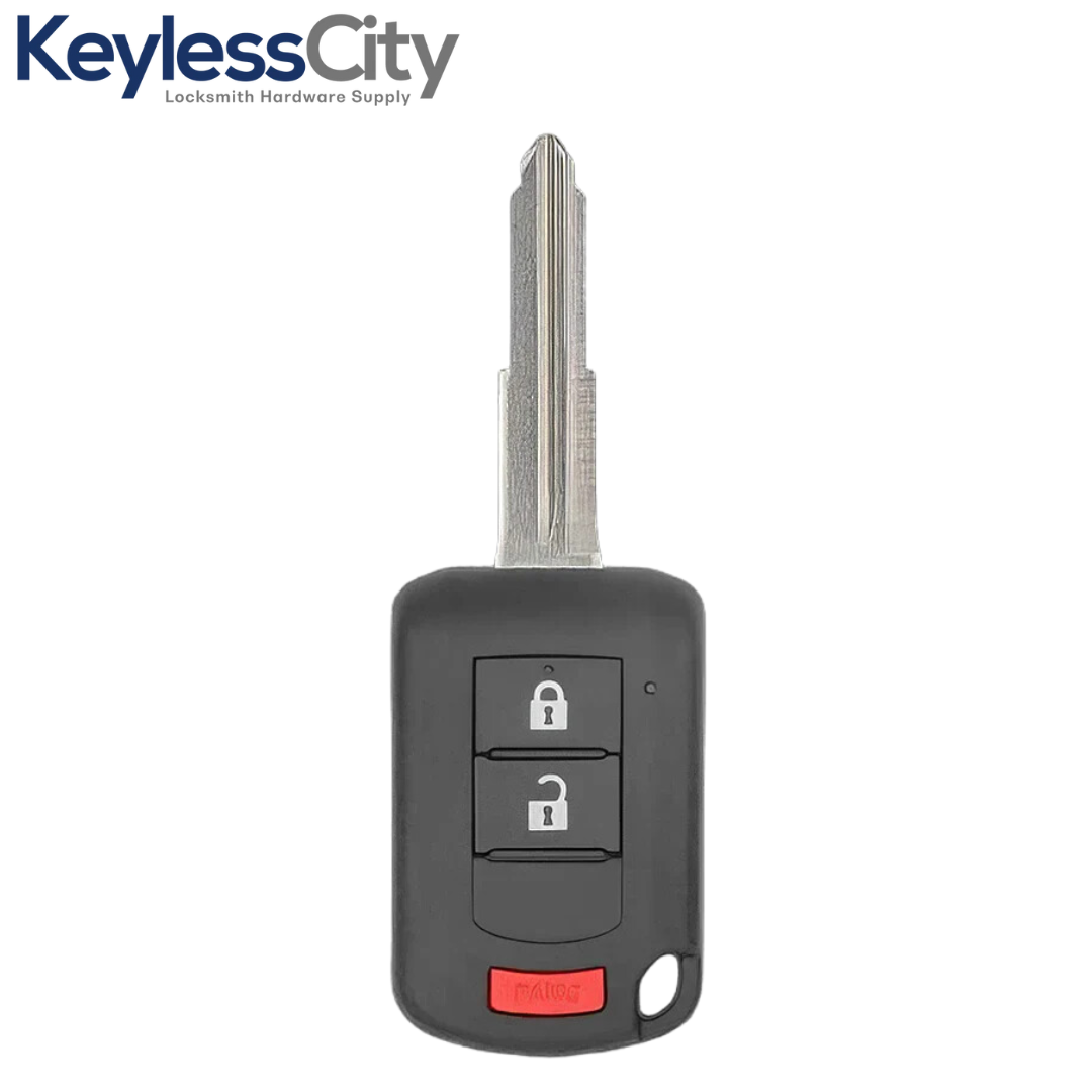 2010-2019 Mitsubishi Outlander Lancer / 3-Button Remote Head Key with Shoulder / PN: 6370B944 / OUCJ166N (AFTERMARKET)