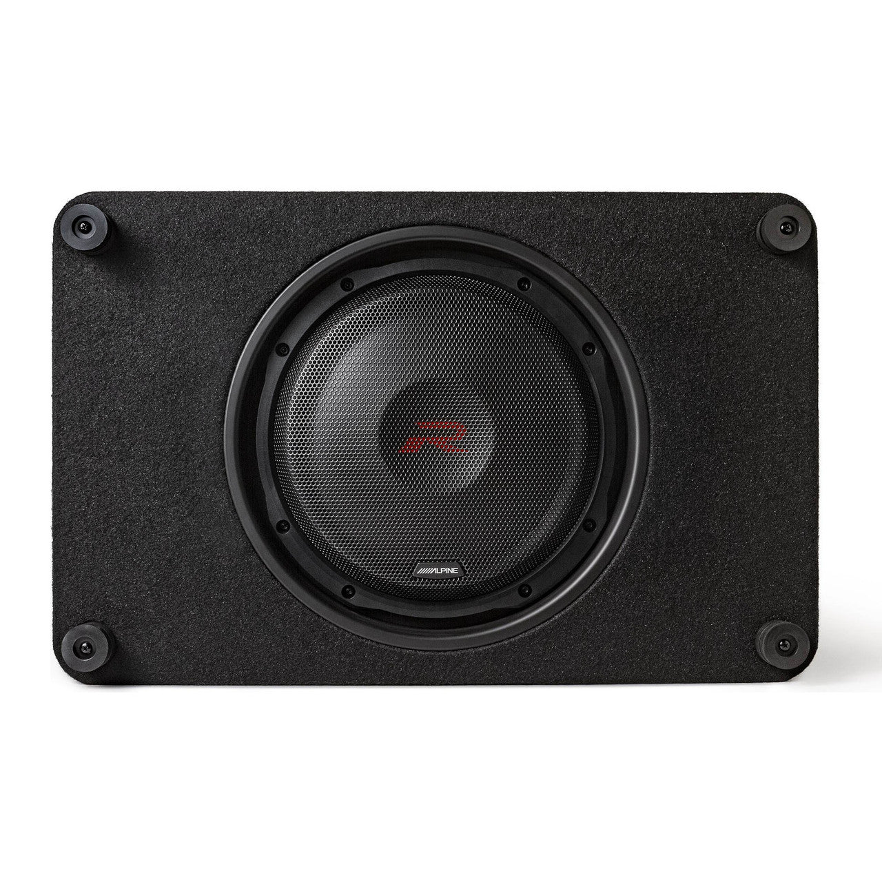 Alpine S2-A60M S-Series Class-D Amp w/ Rux & RS-SB12 Single 12” R-Series Shallow Preloaded Subwoofer Enclosure