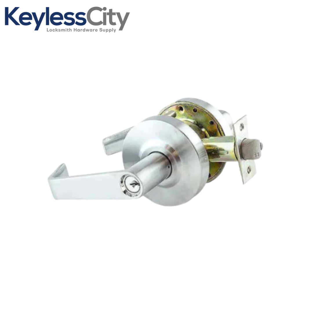 Commercial Lever Set Handle - 2-3/4” Standard Backset - Satin Chrome - Classroom - Grade 2