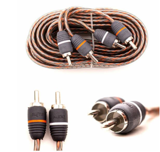 Elite Audio Car Amp Wiring Kit | 8 Gauge CCA | Full Installation Kit with Fuse Holder