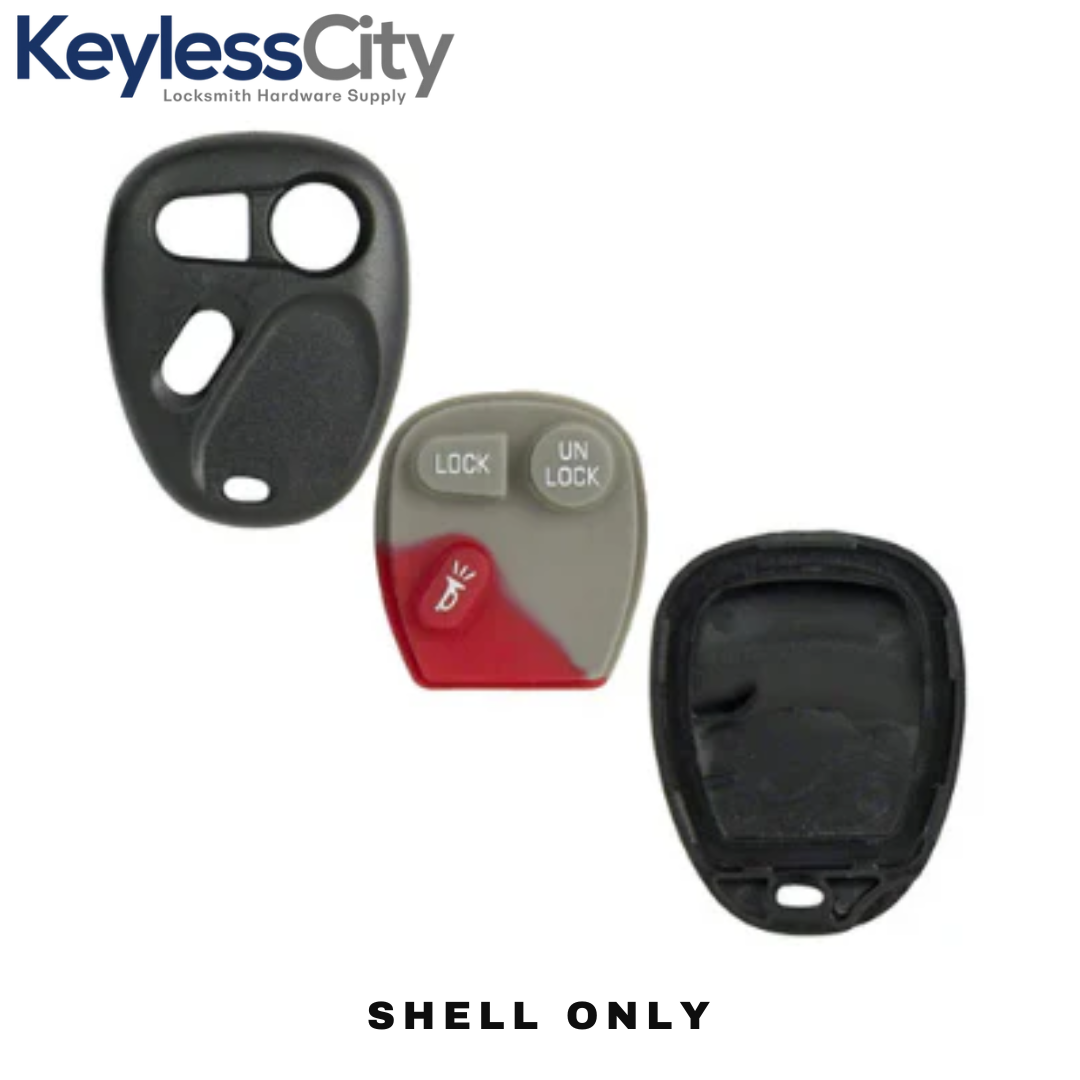 1998-2002 GM Keyless Entry Remote SHELL For KOBUT1BT - Black (AFTERMARKET)