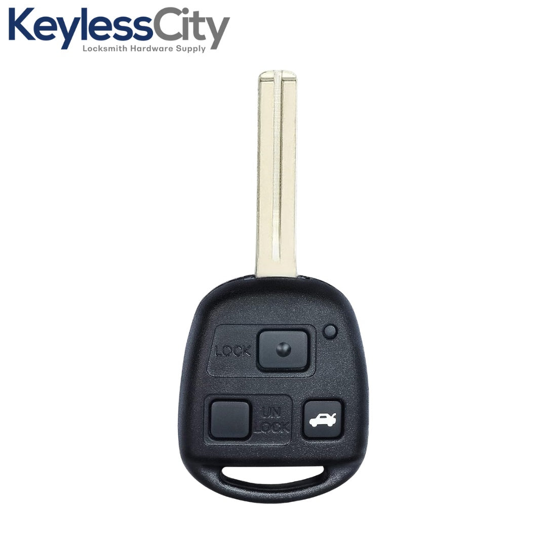 1998-2005 Lexus / 3-Button Remote Head Key / HYQ1512V / 4C Chip / Short Blade (AFTERMARKET)
