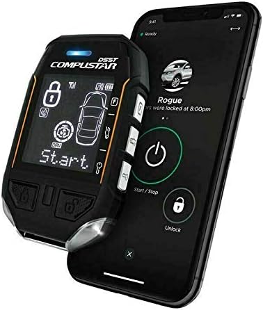 Compustar RFX-2WT12-SS 6-Button 2-Way Waterproof LCD, 3 mile range plus Drone DR-X1