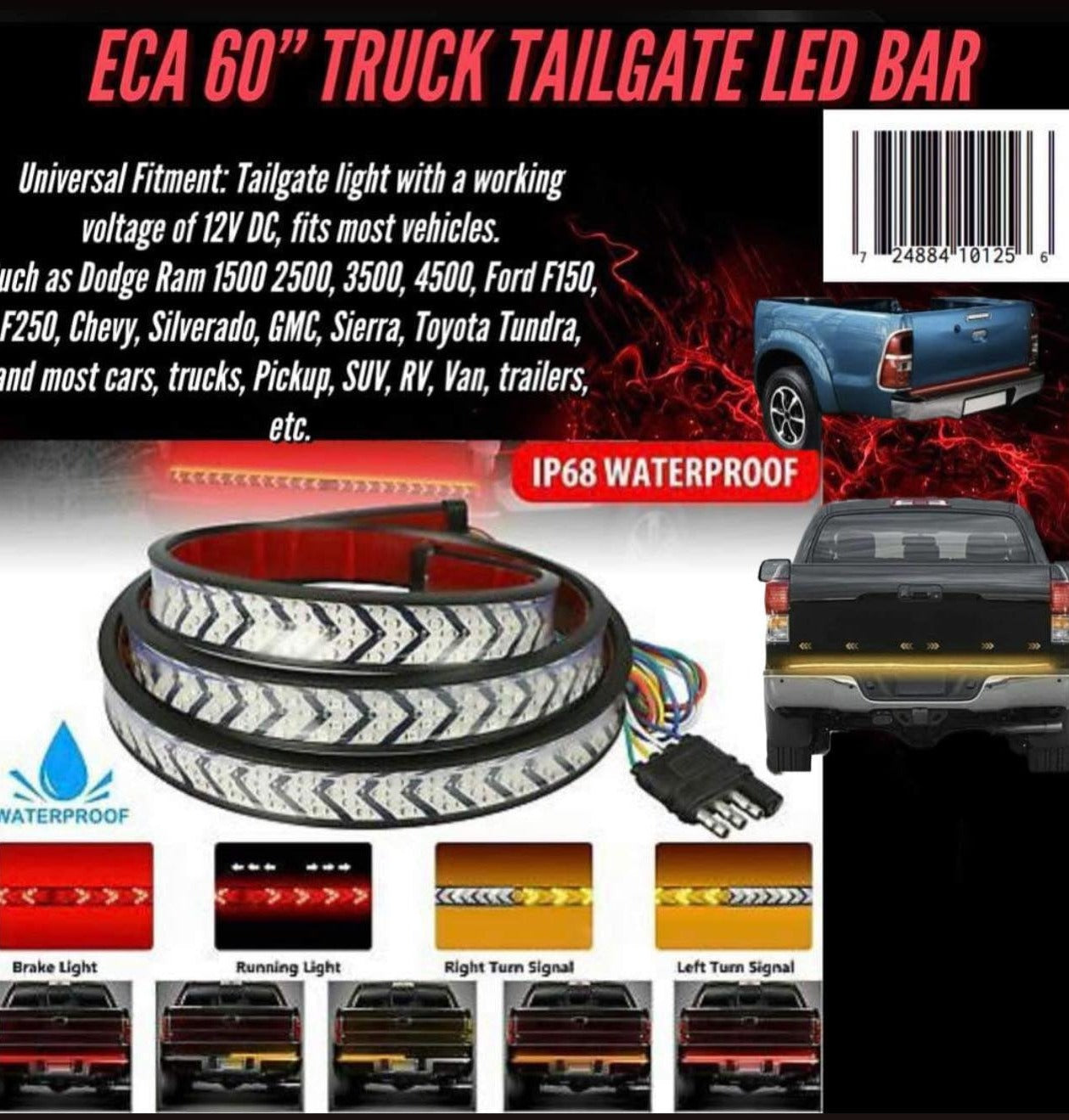 ECA Tailgate LED Bar 60