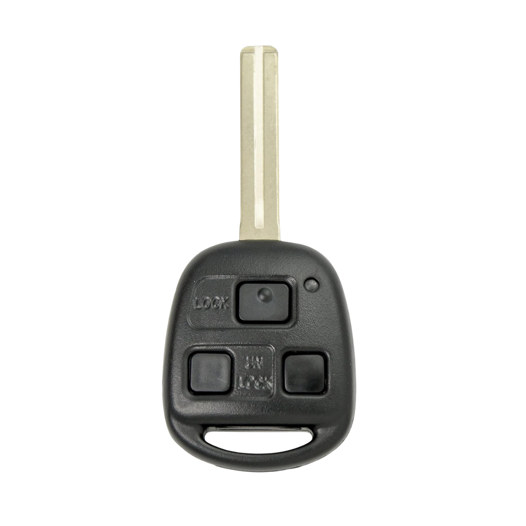 1998-2008 Lexus / 3-Button Remote Head Key SHELL / TOY48 / HYQ12BBT, HYQ1512V (AFTERMARKET)
