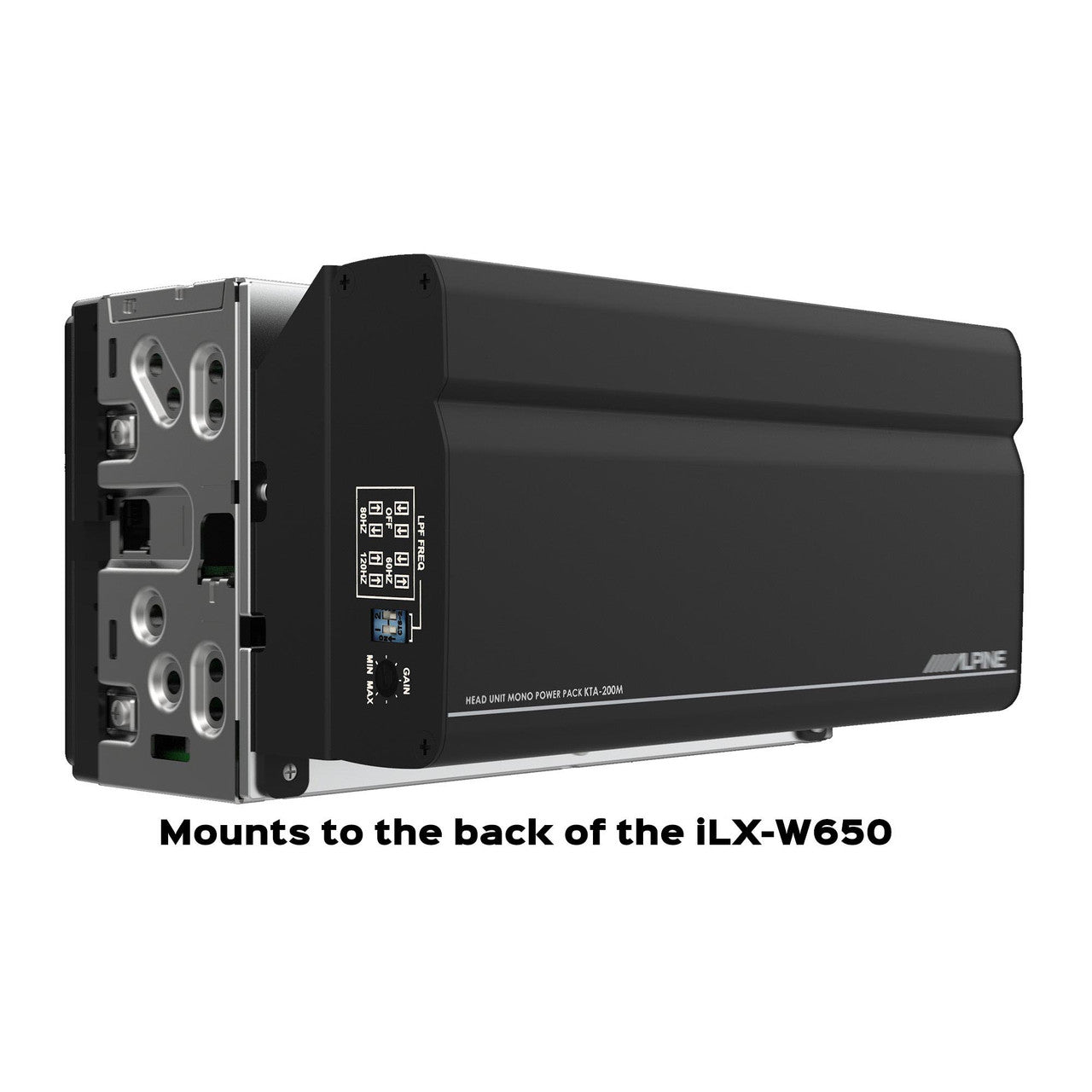 Alpine KTA-200M Mono 400-Watt Power Pack Amp & SS-SB12 Single 12” S-Series Shallow Preloaded Subwoofer Enclosure