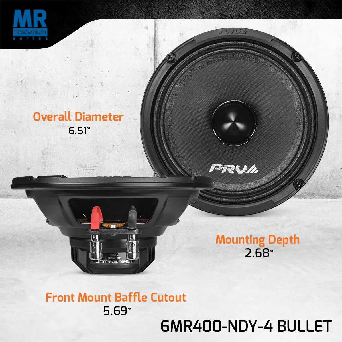PRV Audio 6MR400-NDY-4 | 6.5