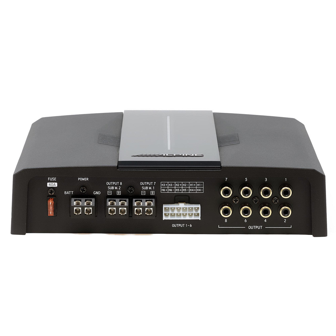 Alpine PXE-C80-88 OPTIM8 8-Channel Hi-Res Digital Sound Processor Amplifier - 50W x 6 @ 2Ω + 300W x 2 @ 2Ω