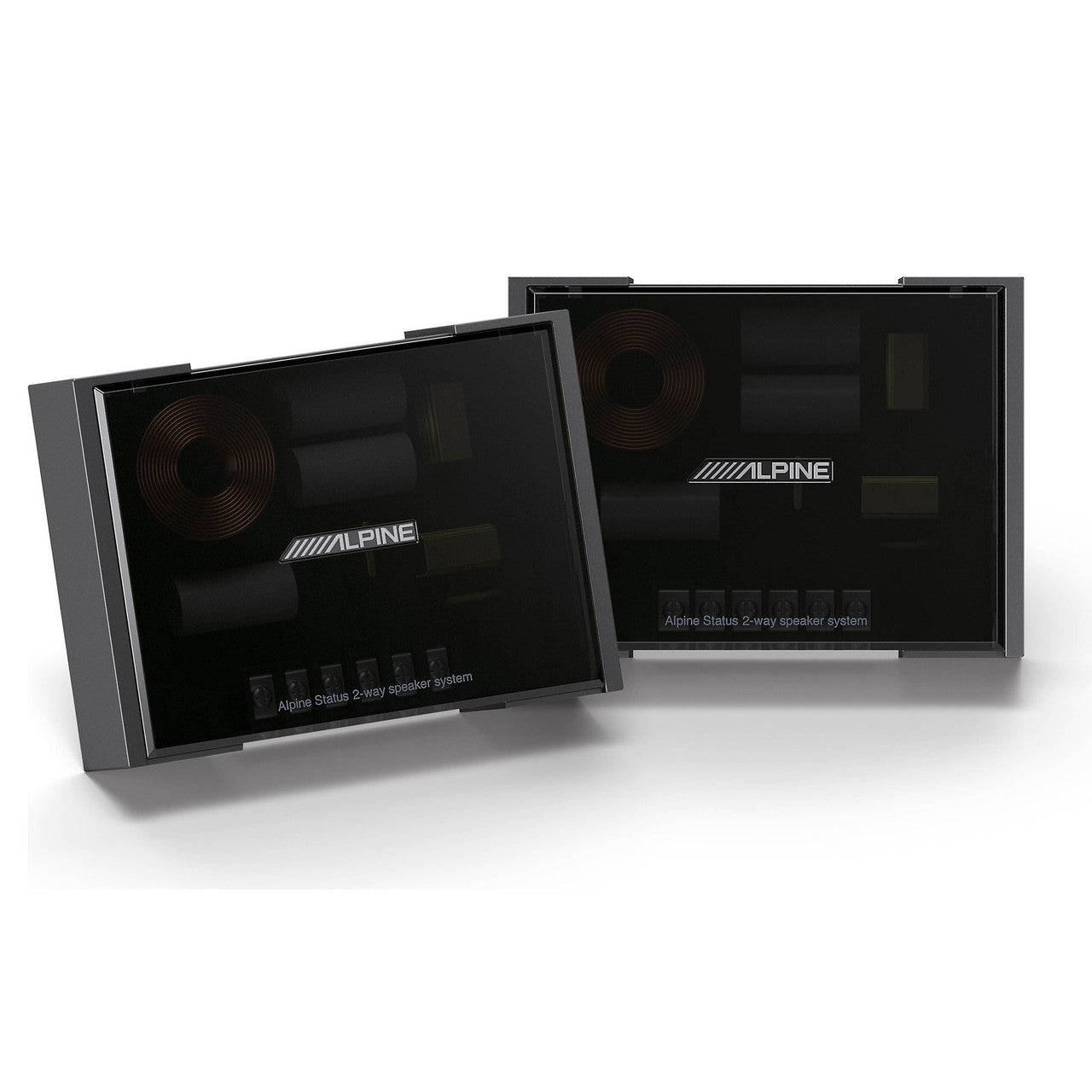 Alpine HDZ-65CS Status Series Hi-Res 6.5” 2-Way Slim-fit Component Speaker Set with HDZ-65 Status Hi-Res 6.5” Coaxial Speaker Set