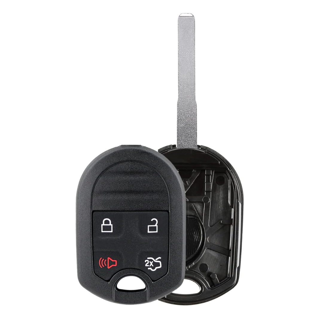 2012-2018 Ford / 4-Button Remote Head Key Shell / HU101 / OUCD6000022 CWTWB1U793