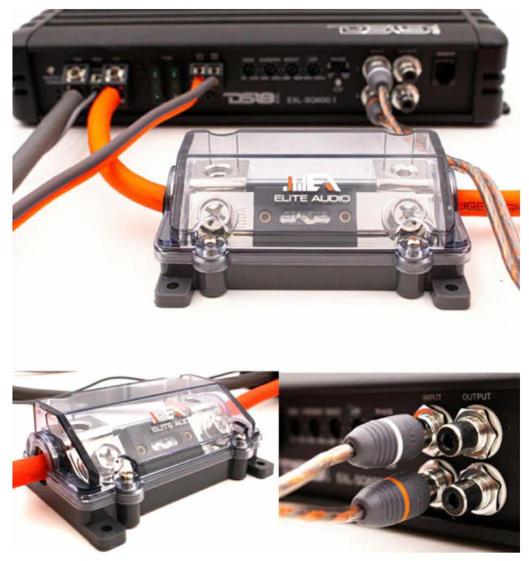 Elite Audio EA-PRMK2 Premium 4 Gauge CCA Amp Wiring Kit – Complete Car Amplifier Installation Kit