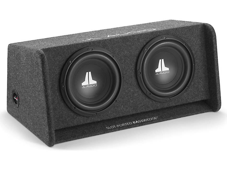 JL Audio CP210-W0v3 BassWedge™ slot-ported enclosure with two 10