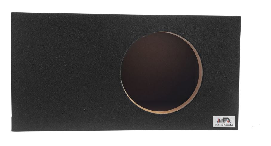 Elite Audio EBOX-SVS10SPL Single 10” Subwoofer Enclosure - Plush OEM Carpet, Rear Side Port for SPL Bass, 1” MDF Heavy-Duty Construction, Pro-Tuned Ports, High-Current Terminals for Enhanced Sound Quality