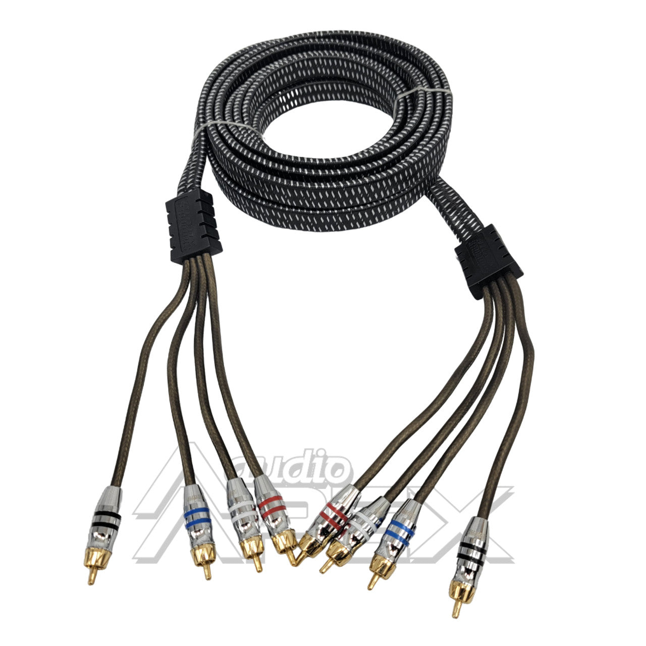 Sundown Audio 20 ft. 4 Channel High Quality RCA Interconnect Cables (SAZ Series)