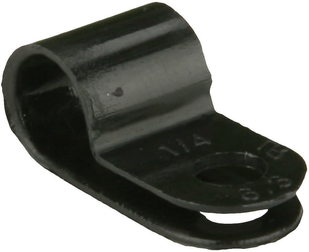 Install Bay BCC38 3/8-Inch Cable Clamp, Black (100-Pack)