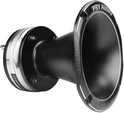 PRV AUDIO Driver Horn WG3220Ph-Nd 220 Watts Program Power, 2 Inch Exit Throat, 8 Ohm, 3 in Voice Coil, 110 Watts RMS, Neodymium Magnet - Pro Audio Phenolic Compression Driver with Aluminum Horn Combo
