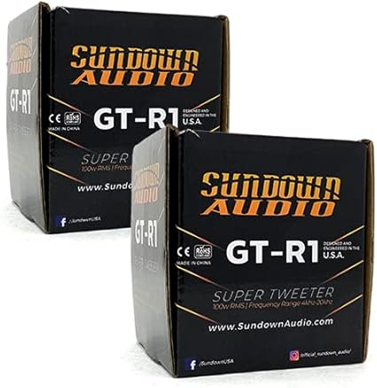 Sundown Audio GT-R1 4-Ohm 100W RMS Aluminum