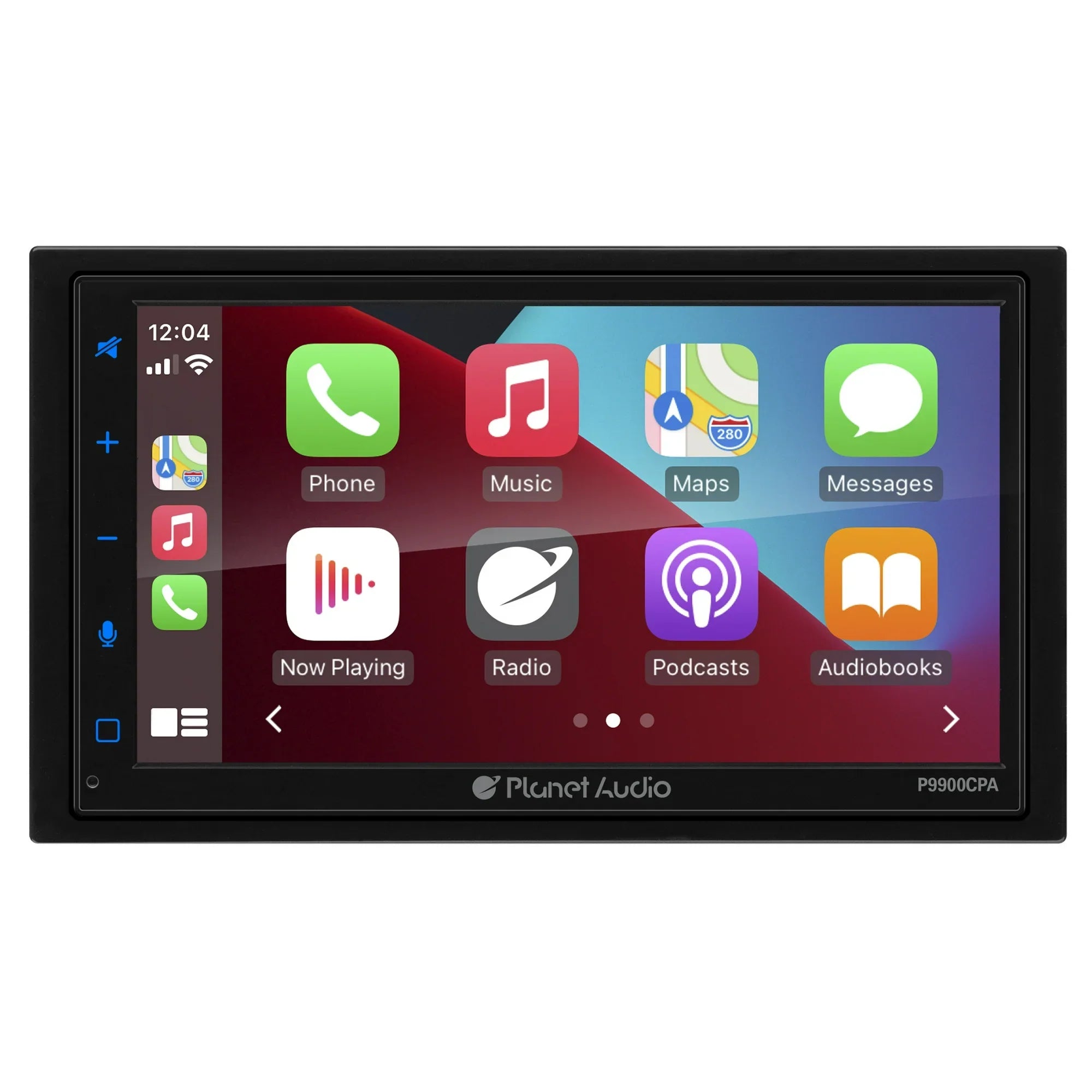 Planet Audio P9900CPA Car Stereo - Apple CarPlay, Android Auto, Double-Din, 6.75 Inch Touchscreen, Bluetooth, No DVD CD Player, AM/FM Radio Receiver, USB
