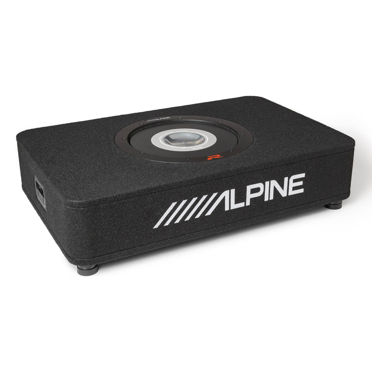 Alpine S2-A60M S-Series Class-D Amp w/ Rux & RS-SB12 Single 12” R-Series Shallow Preloaded Subwoofer Enclosure