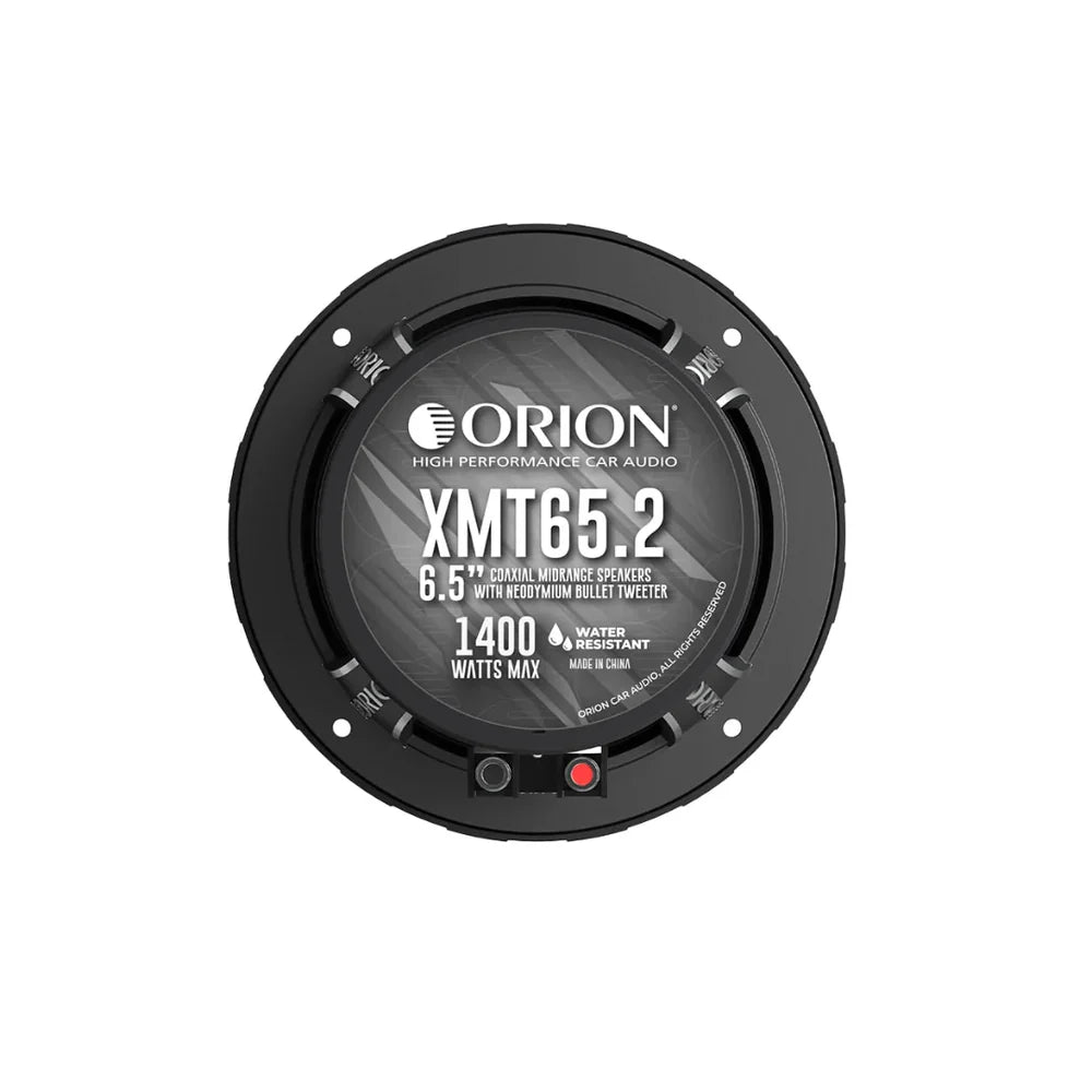 Orion XMT65.2 6.5” 350W RMS Water-Resistant Coaxial Midrange Speakers 2-Ohm (Pair)