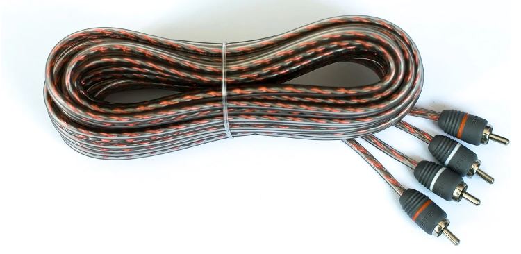 Elite Audio EA-RCA10 Standard 2-Ch RCA Cable - 10ft. Male to Male Twisted Wire Pair with Noise Reduction