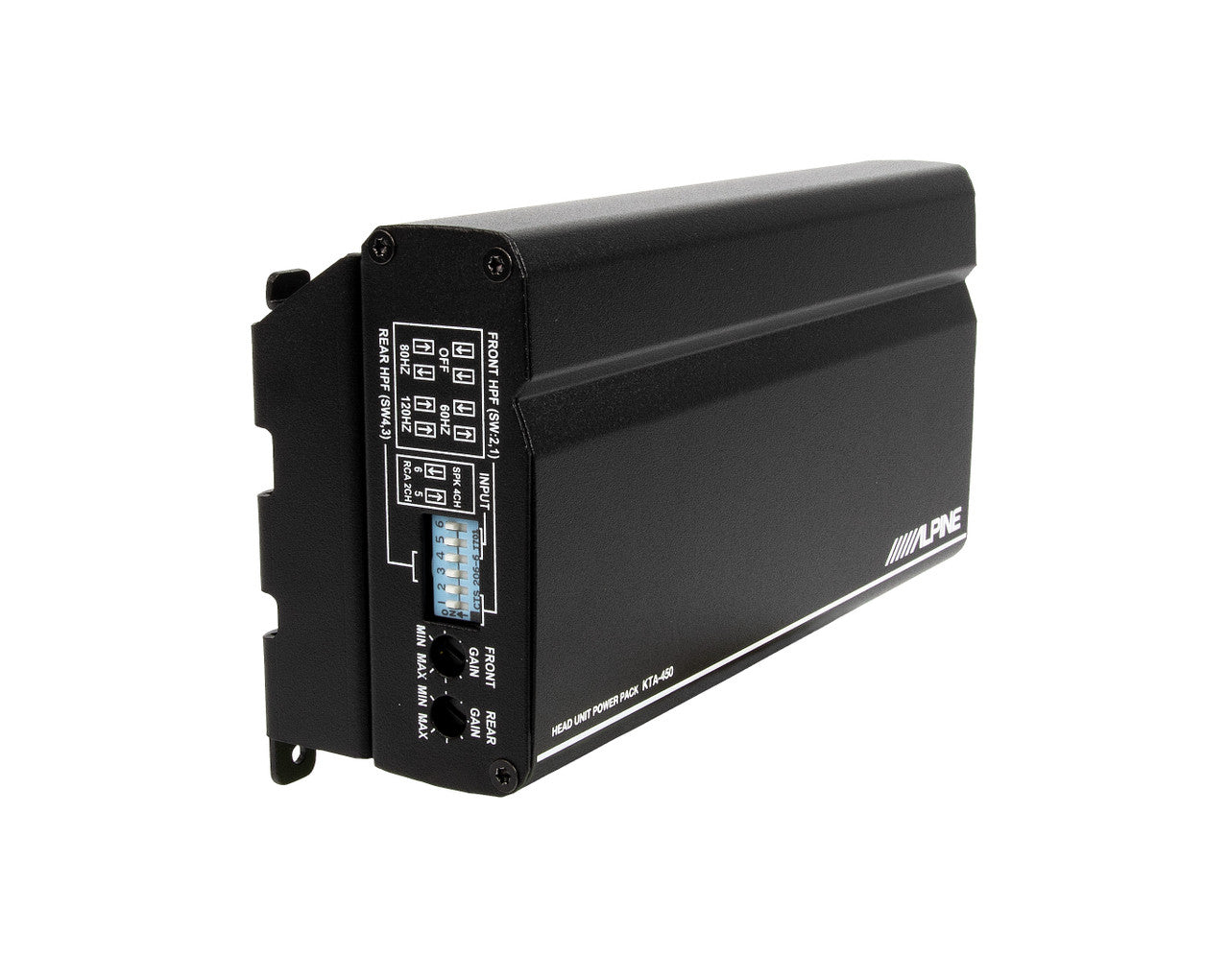 Alpine KTA-450 4-Channel Power Pack Amplifier with Dynamic Peak Power 45W RMS x 4, At 2 Or 4 Ohms
