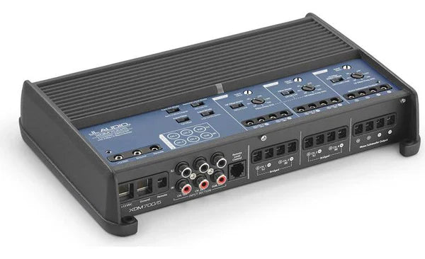 JL Audio XDM700/5 5-channel car/marine amplifier — 75 watts RMS x 4 at 4 ohms + 300 watts RMS x 1 at 2 ohms