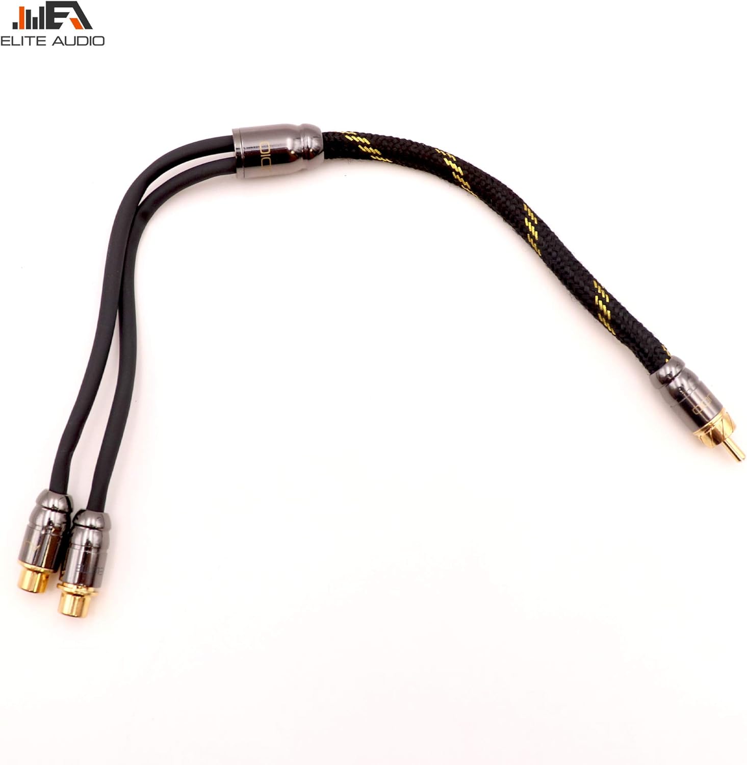 Elite Audio Pro Series RCA Cable Y-Adapter - Single male to Dual Female