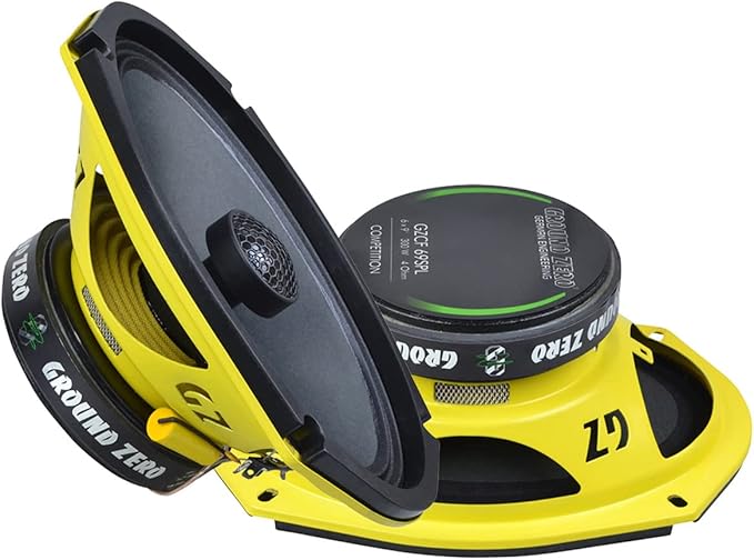 Ground Zero GZCF 69SPL - 15 x 23 cm (6 x 9 Inch) 2-Way Speaker with 300 Watt (RMS: 150 Watt)
