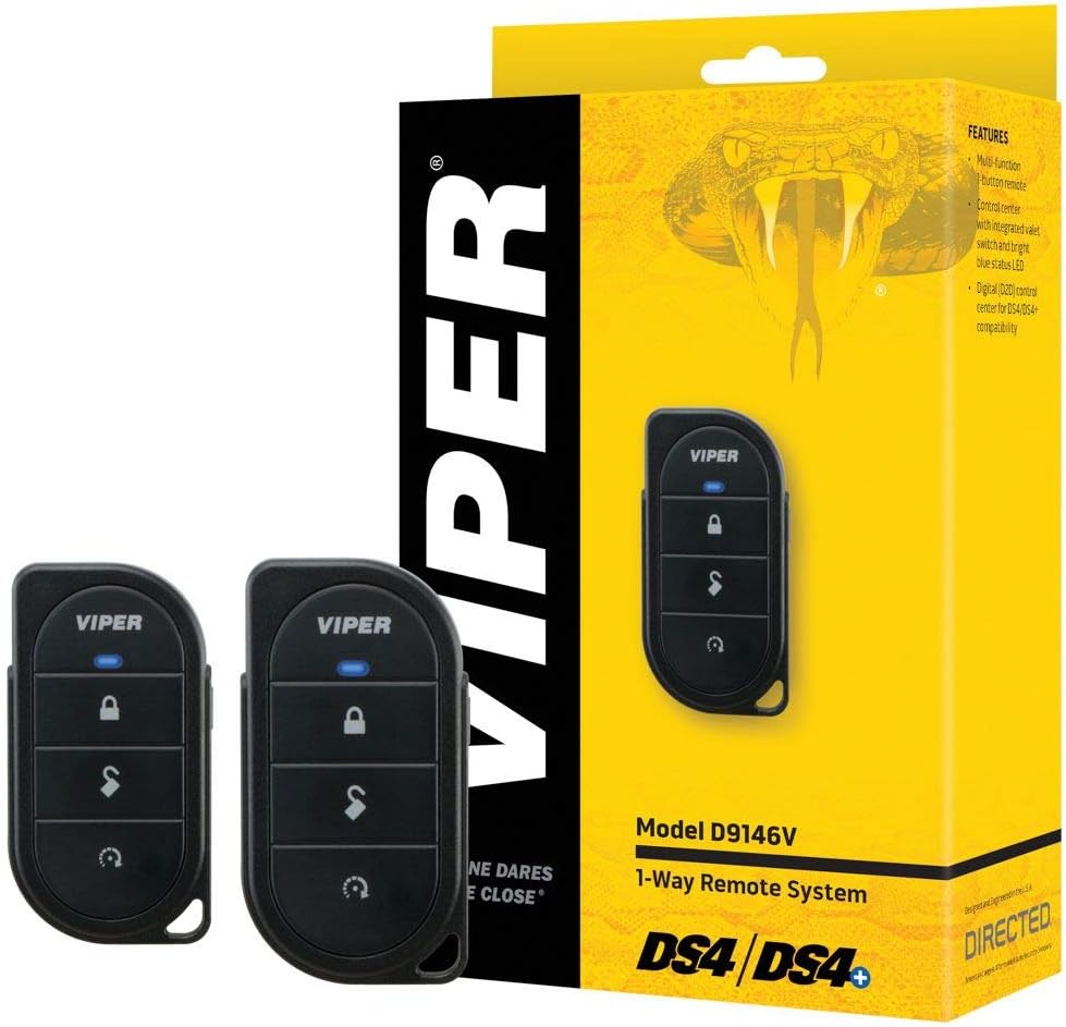 Viper D9146V 1-Way 4-Button DS4 / DS4+ RF Kit with up to 1/4 Mile Range (Remotes Only)