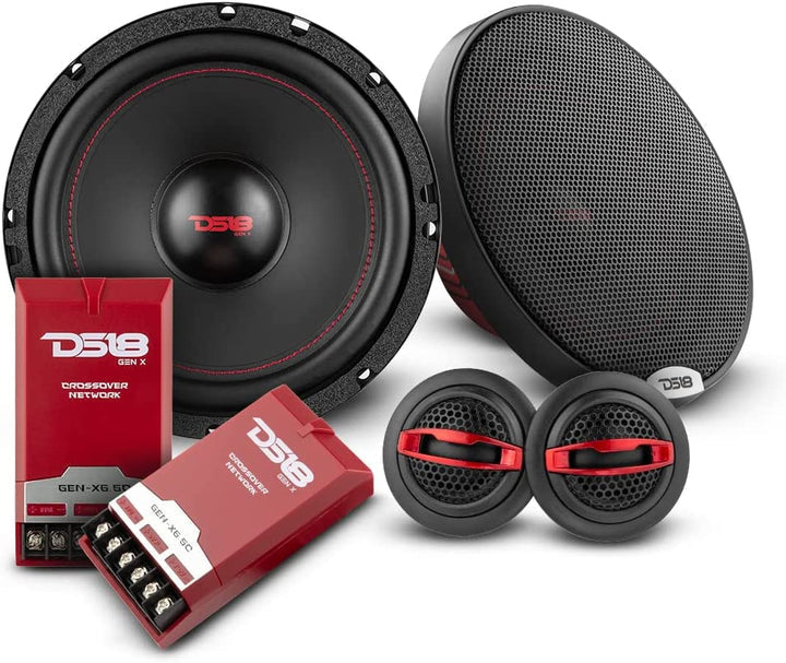 DS18 2009-2014 Acura TL Front and Back Doors Speakers Good Upgrade/Replacement Package 900 Watts