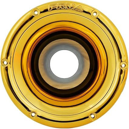 PRV AUDIO 2 Inch Exit Horn Waveguide WGP14-50 Gold CR for Bolt On Compression Drivers - UV Resistant Chrome Finish Driver Guide - Gold Chrome Color (Single)