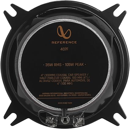 Infinity REF407F 4” Two-Way Car Audio Speaker