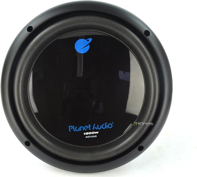 Planet Audio AC10D 10 Inch Car Subwoofer - 1500 Watts Maximum Power, Dual 4 Ohm Voice Coil, Easy Mounting, Sold Individually