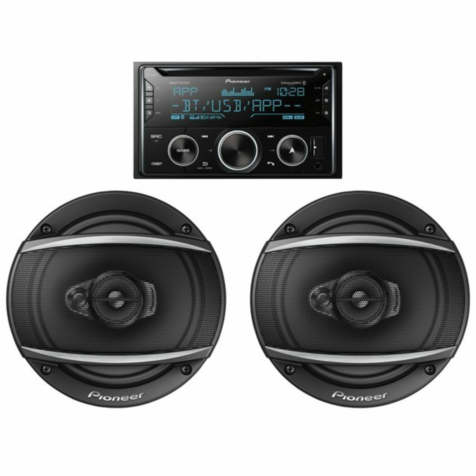 Pioneer FH-S720BS Double-DIN In-Dash CD Receiver with Bluetooth and SiriusXM Ready