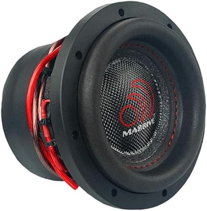 Massive Audio HIPPOXL64 – 6 Inch Car Audio Subwoofer, High Performance Subwoofer for Cars