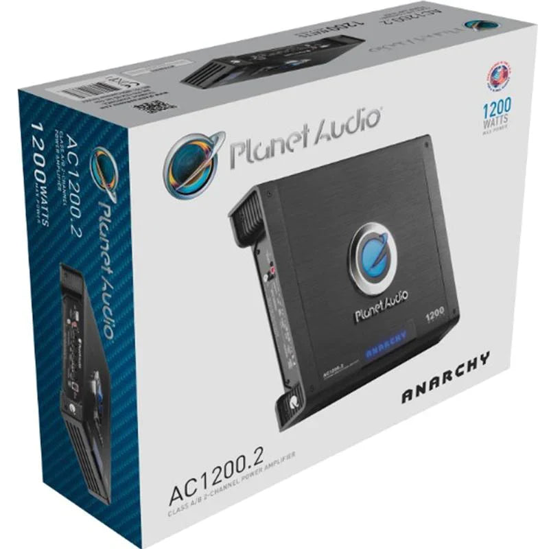 Planet Audio AC1200.2 2-Channel 1000 Watt Car Amplifier