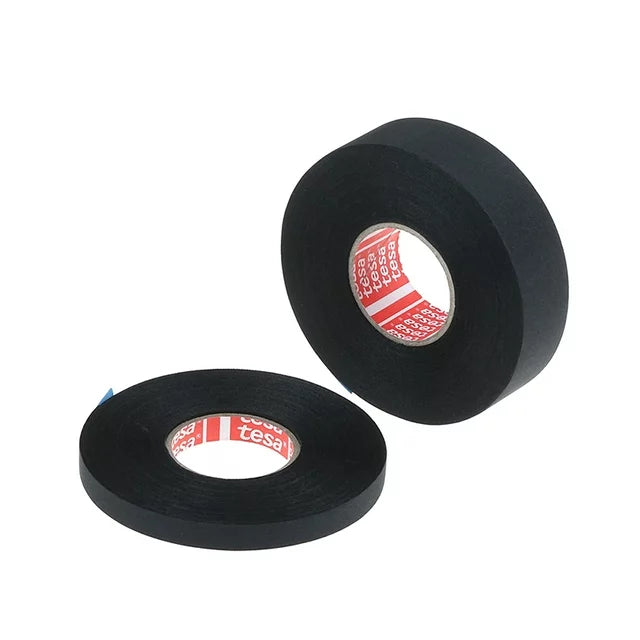 TESA 51036 Flag-resistant PET cloth tape for high abrasion protection of automotive harnesses