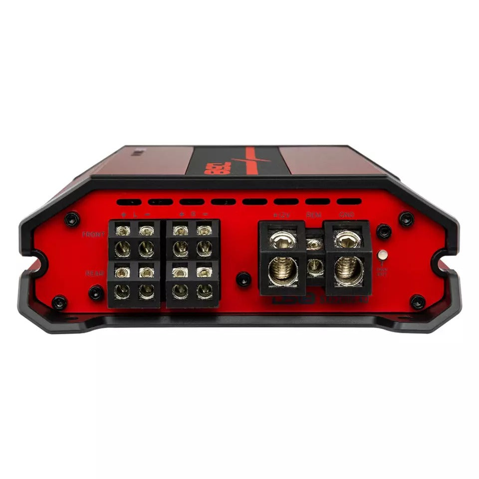 DS18 SXE-2000.4D/RD 4-Channel 2000W Peak Class-D Full-Range Car Amplifier (RED)