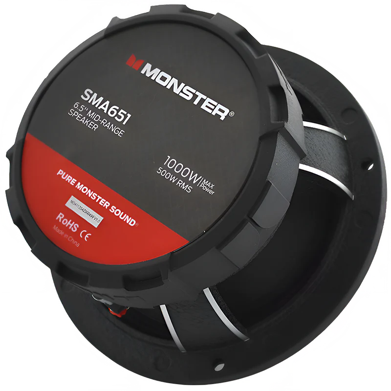 Monster SMA651 6.5″ 500W RMS Midrange Speaker 8-Ohm (Single)