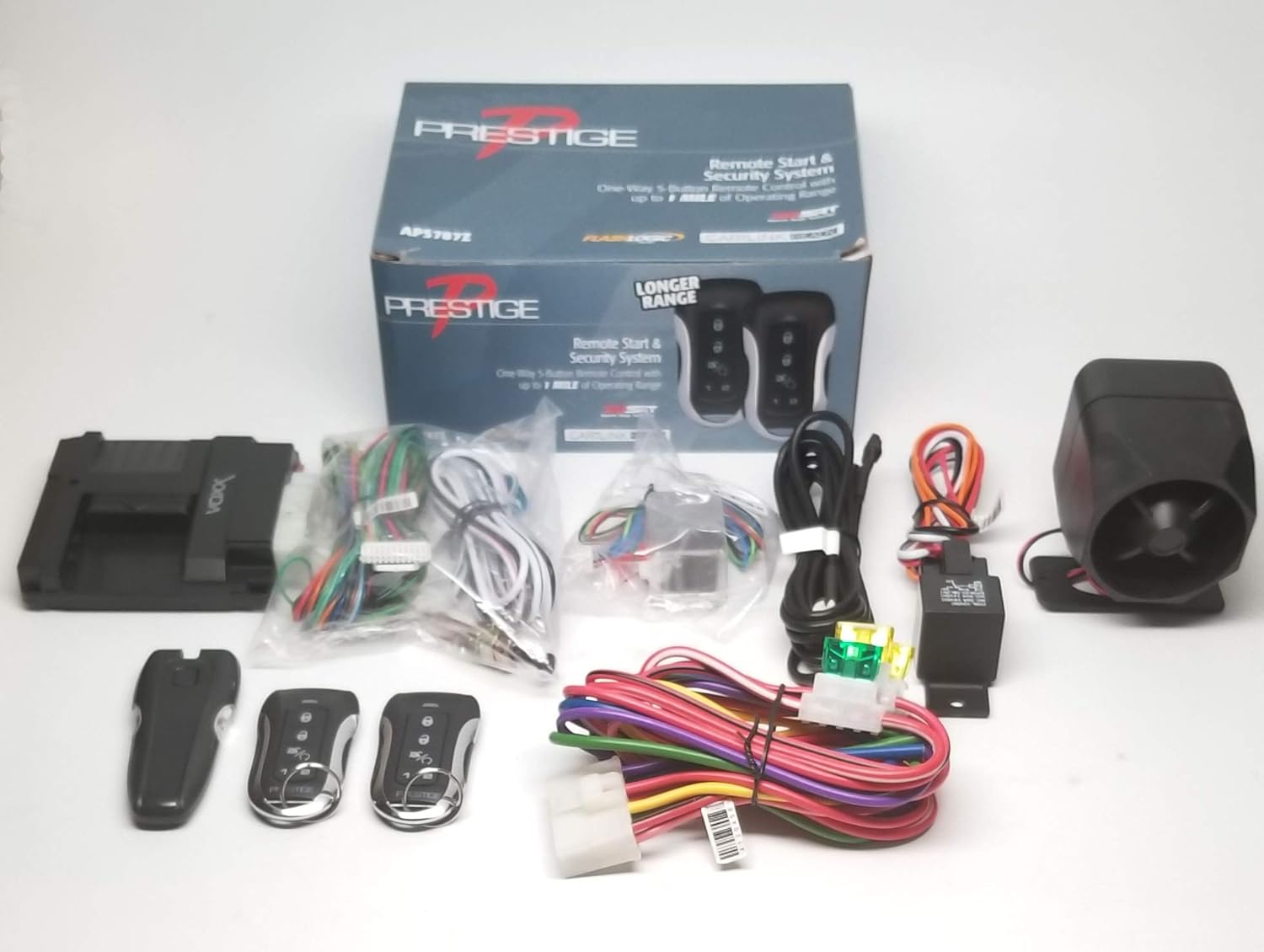 Prestige APS-787Z One-Way Remote Start / Keyless Entry and Security System with up to 1 Mile Operating Range