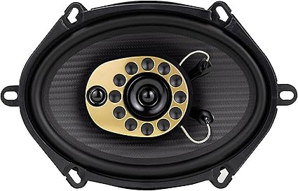 Jensen JS68T Full Range 6″x8″ 3-Way Speakers | Multi-Fit Design | Fits 5″x7″ Openings | Sold in Pairs