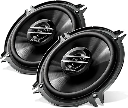 Pioneer TS-G1320S, Coaxial 2-Way Car Audio Speakers, Full Range, Clear Sound Quality, Easy Installation and Enhanced Bass Response, 5-1/4” speakers