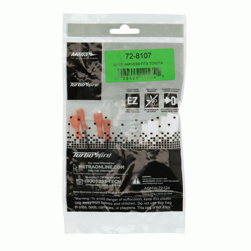 Metra 72-8107 Toyota Speaker Harness - pair