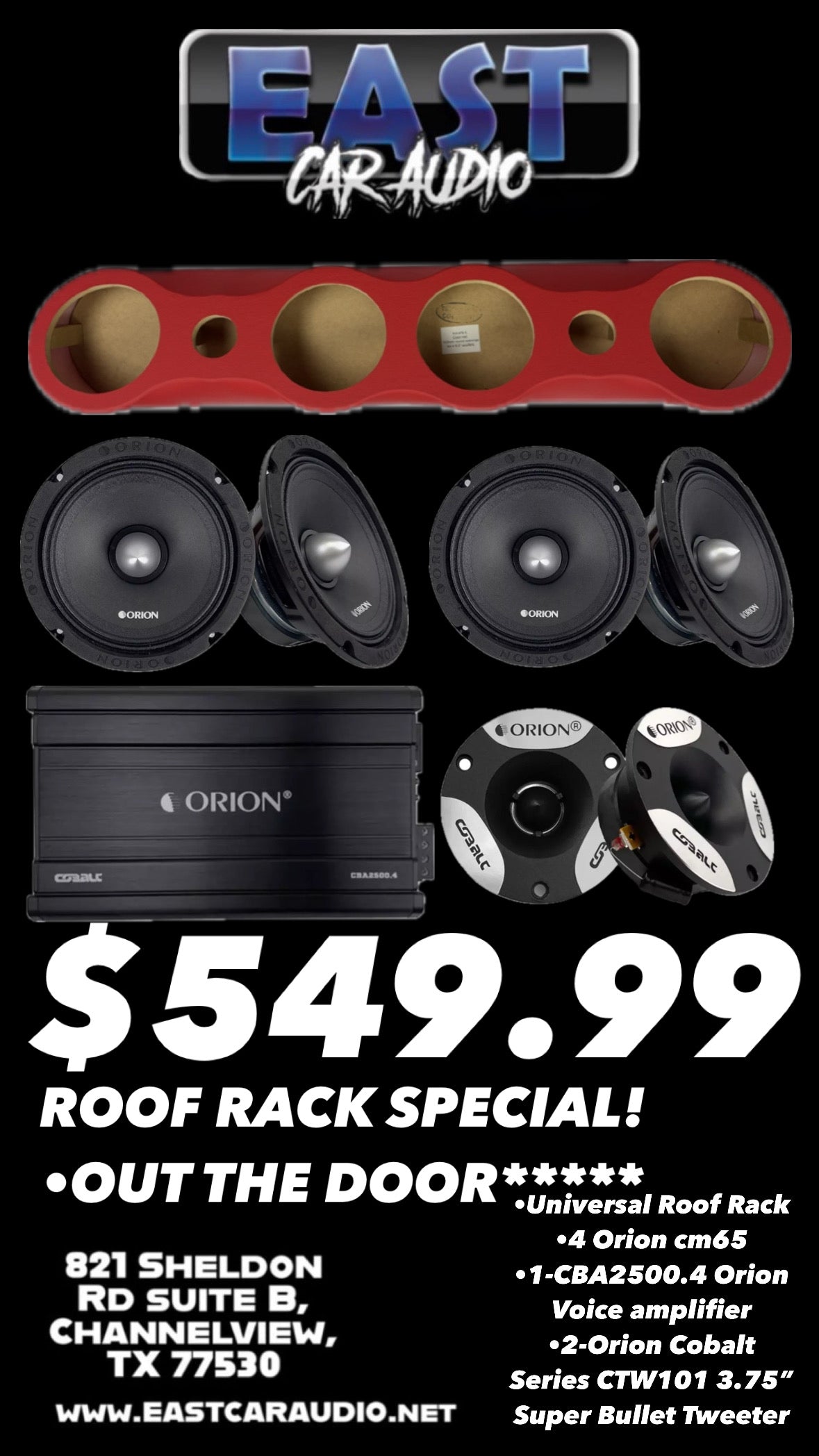 ROOF RACK Combo Red, Blue, Gray, Black, Beige Chevy. GMC, Ford or Ram Single Cab, EXT Cab and Crew Cab Truck