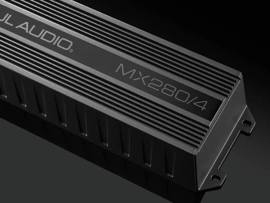 JL Audio MX280/4 Compact marine/powersports 4-channel amplifier — 50 watts RMS x 4