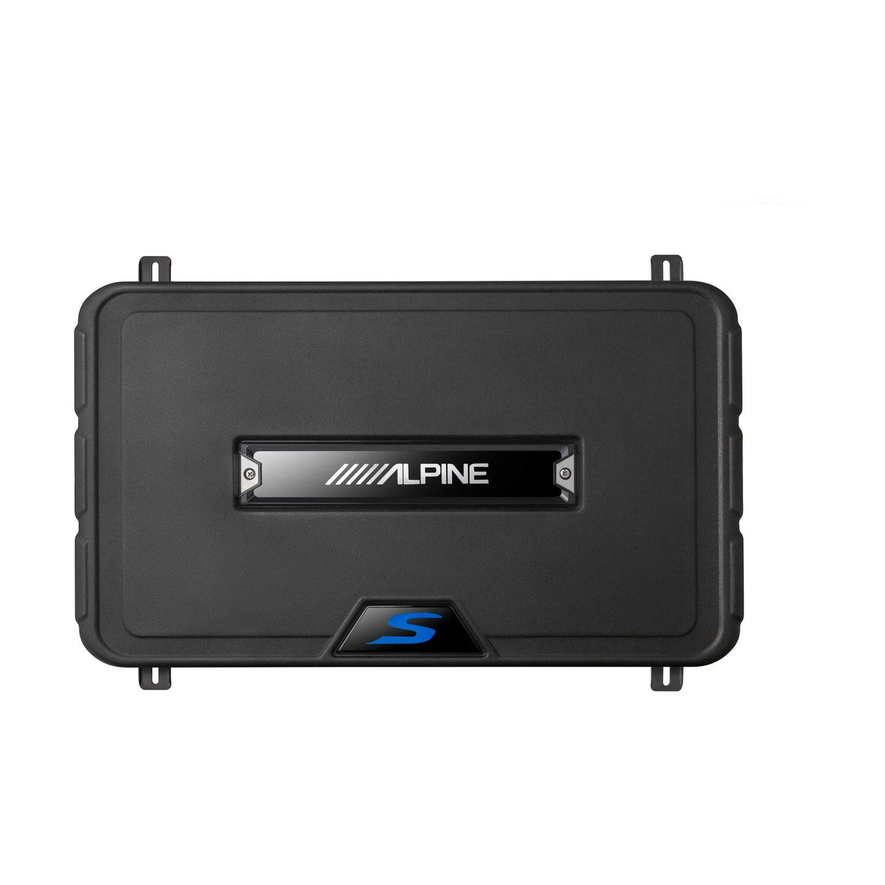 Alpine S2-A60M S-Series Class-D Amp Rux Knob & SS-SB12 Single 12” S-Series Shallow Preloaded Subwoofer Enclosure