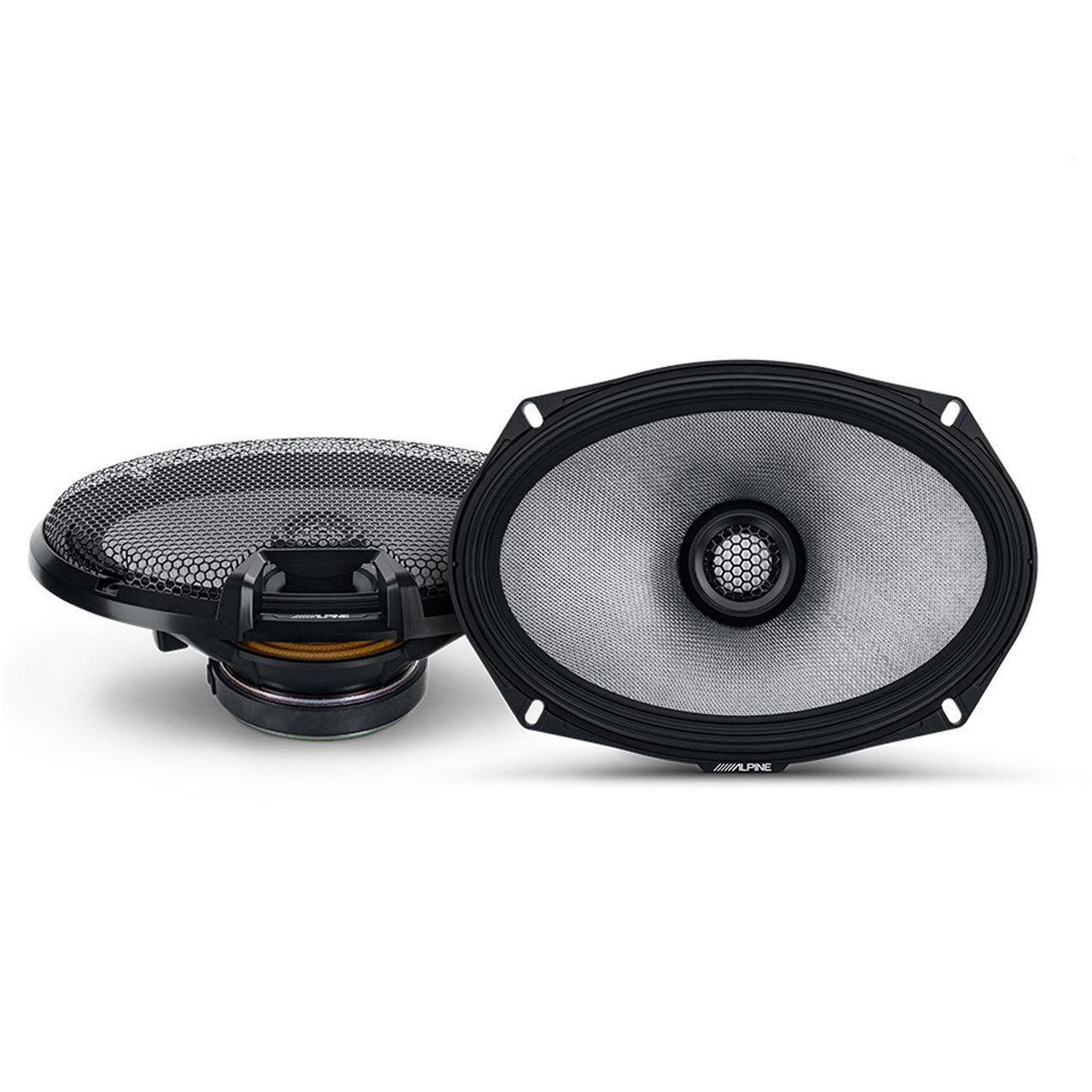 Alpine PXE-C80-88 OPTIM8 8-Channel Hi-Res Digital Sound Processor Amplifier w/ (2) SS-SB10 Subwoofer, R2-S65 & R2-S69 Bundle